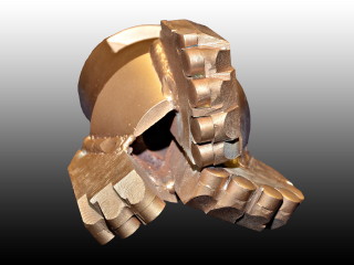 PCD Bohrkrone Typ ST3 Detailaufnahme